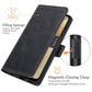 For Samsung Galaxy F12 / M12 Dual-side Magnetic Buckle Horizontal Flip Leather Case with Holder & Card Slots & Wallet