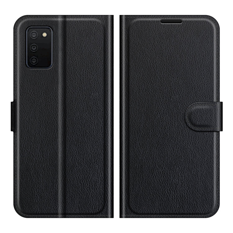 For Samsung Galaxy A03s Litchi Texture Horizontal Flip Protective Case with Holder & Card Slots & Wallet