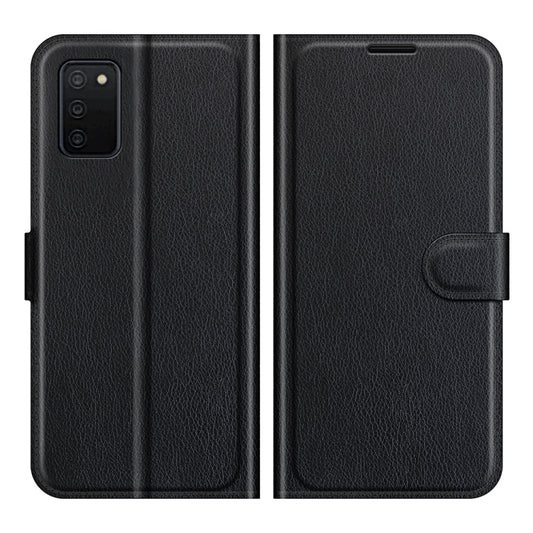 For Samsung Galaxy A03s Litchi Texture Horizontal Flip Protective Case with Holder & Card Slots & Wallet