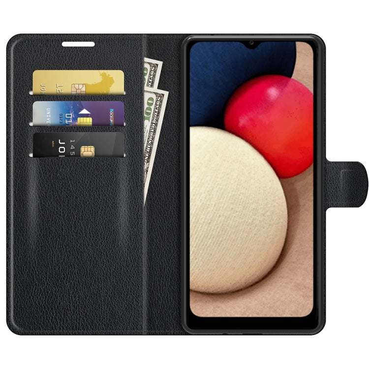For Samsung Galaxy A03s Litchi Texture Horizontal Flip Protective Case with Holder & Card Slots & Wallet
