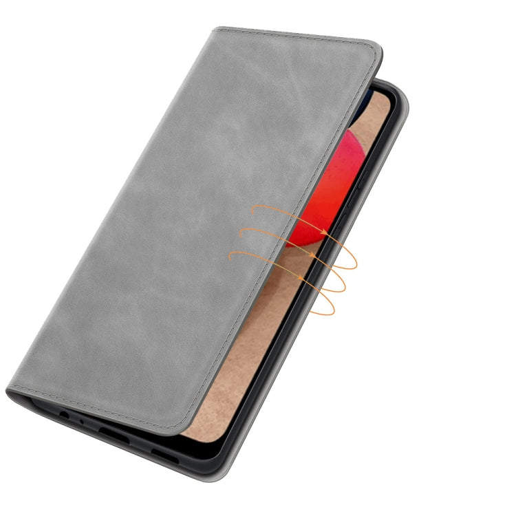 For Samsung Galaxy A03s Retro-skin Business Magnetic Suction Leather Case with Holder & Card Slots & Wallet