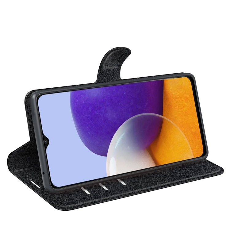 For Samsung Galaxy A22 5G Litchi Texture Horizontal Flip Protective Case with Holder & Card Slots & Wallet