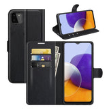 For Samsung Galaxy A22 5G Litchi Texture Horizontal Flip Protective Case with Holder & Card Slots & Wallet