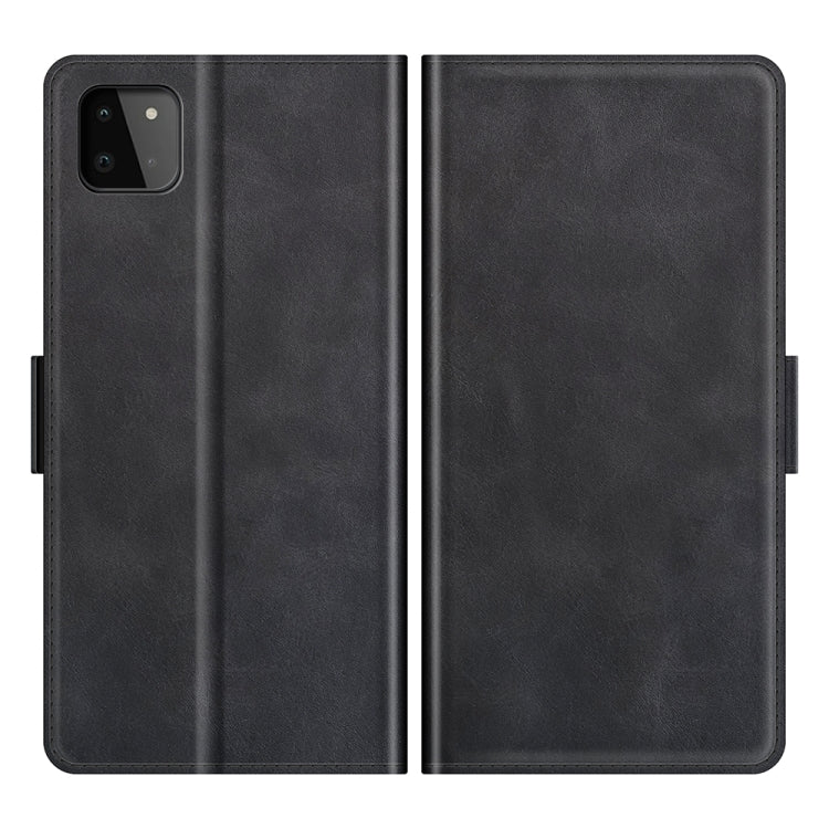 For Samsung Galaxy A22 5G Dual-side Magnetic Buckle Horizontal Flip Leather Case with Holder & Card Slots & Wallet