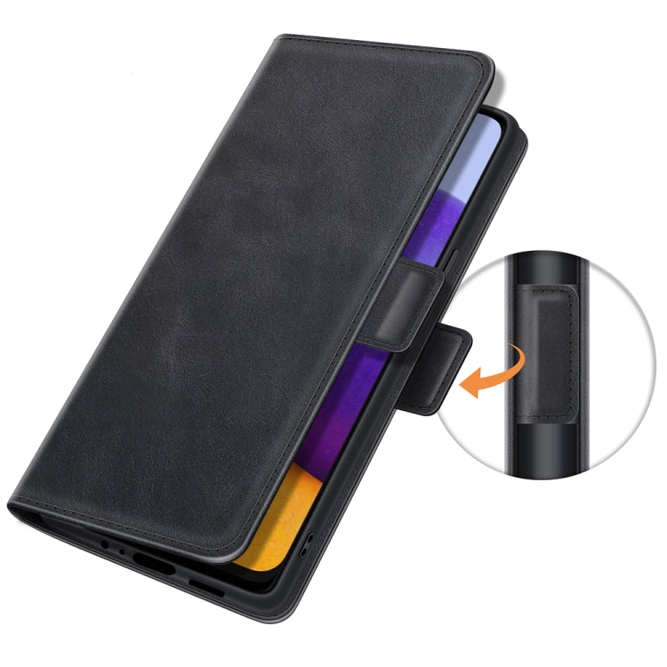 For Samsung Galaxy A22 5G Dual-side Magnetic Buckle Horizontal Flip Leather Case with Holder & Card Slots & Wallet