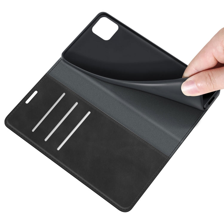 For Samsung Galaxy A22 5G Retro-skin Business Magnetic Suction Leather Case with Holder & Card Slots & Wallet