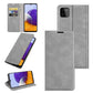 For Samsung Galaxy A22 5G Retro-skin Business Magnetic Suction Leather Case with Holder & Card Slots & Wallet