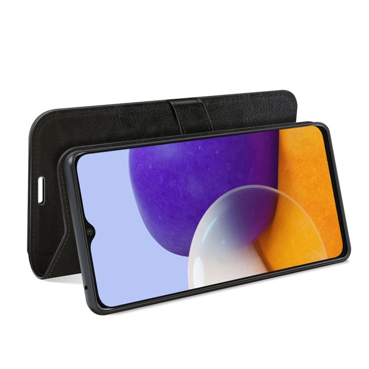 For Samsung Galaxy A22 5G R64 Texture Single Horizontal Flip Protective Case with Holder & Card Slots & Wallet& Photo Frame