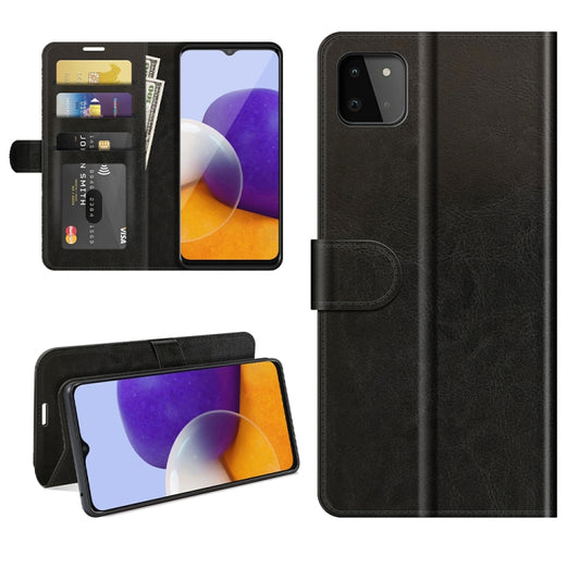 For Samsung Galaxy A22 5G R64 Texture Single Horizontal Flip Protective Case with Holder & Card Slots & Wallet& Photo Frame