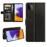 For Samsung Galaxy A22 5G R64 Texture Single Horizontal Flip Protective Case with Holder & Card Slots & Wallet& Photo Frame
