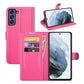 For Galaxy S21 FE Litchi Texture Horizontal Flip Protective Case with Holder & Card Slots & Wallet