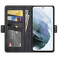 For Samsung Galaxy S21 FE Dual-side Magnetic Buckle Horizontal Flip Leather Case with Holder & Card Slots & Wallet