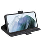 For Samsung Galaxy S21 FE Dual-side Magnetic Buckle Horizontal Flip Leather Case with Holder & Card Slots & Wallet