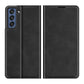 For Samsung Galaxy S21 FE Retro-skin Business Magnetic Suction Leather Case with Holder & Card Slots & Wallet