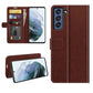 For Samsung Galaxy S21 FE R64 Texture Single Horizontal Flip Protective Case with Holder & Card Slots & Wallet& Photo Frame