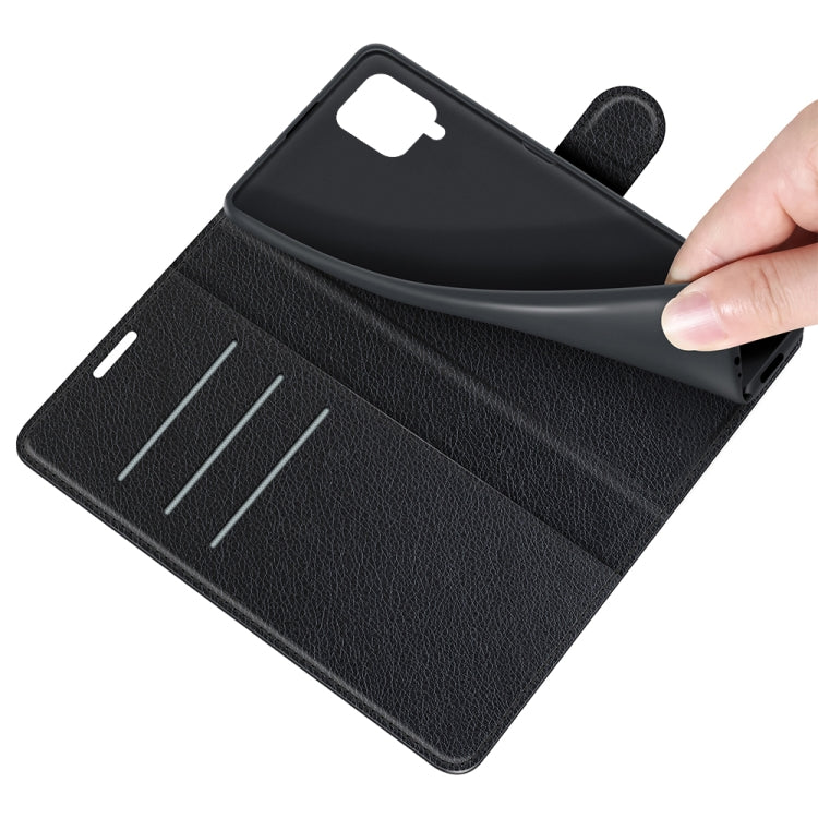 For Samsung Galaxy A22 4G Litchi Texture Horizontal Flip Protective Case with Holder & Card Slots & Wallet