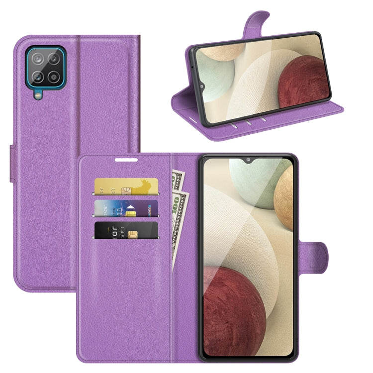 For Samsung Galaxy A22 4G Litchi Texture Horizontal Flip Protective Case with Holder & Card Slots & Wallet