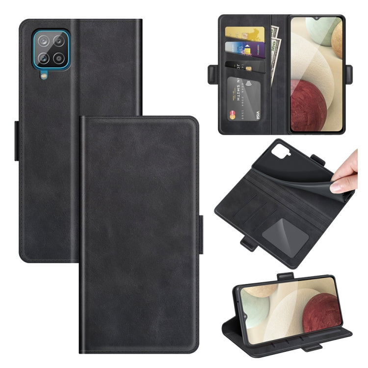 For Samsung Galaxy A22 4G Dual-side Magnetic Buckle Horizontal Flip Leather Case with Holder & Card Slots & Wallet