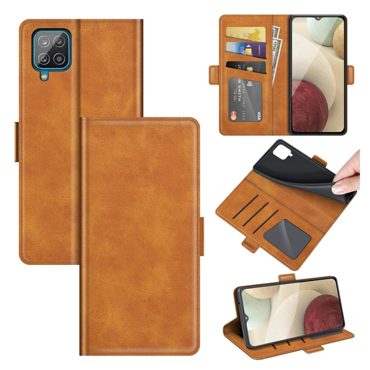 For Samsung Galaxy A22 4G Dual-side Magnetic Buckle Horizontal Flip Leather Case with Holder & Card Slots & Wallet