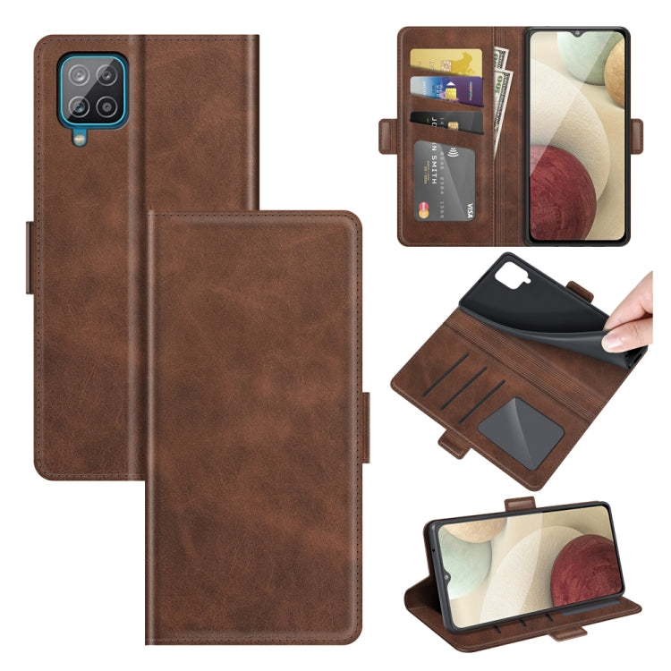 For Samsung Galaxy A22 4G Dual-side Magnetic Buckle Horizontal Flip Leather Case with Holder & Card Slots & Wallet
