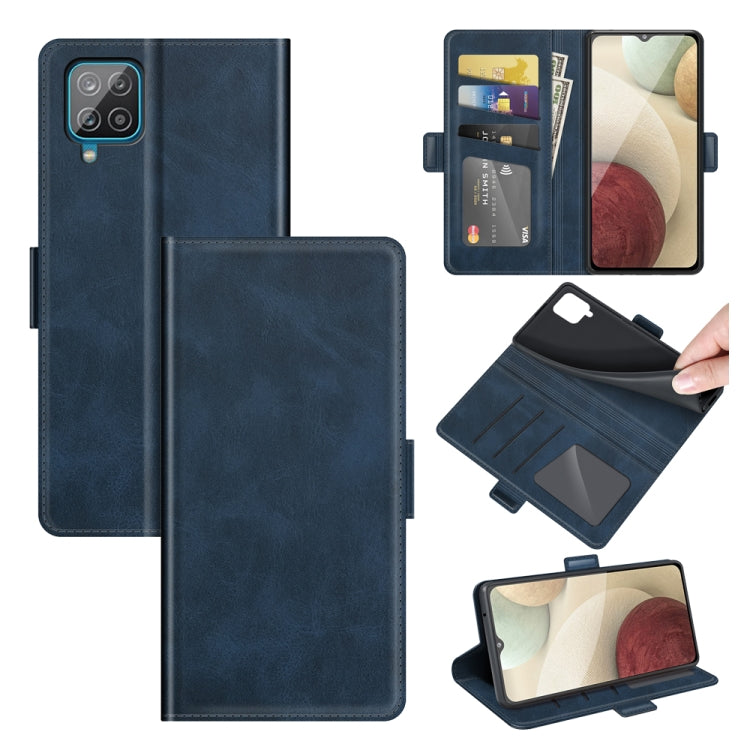For Samsung Galaxy A22 4G Dual-side Magnetic Buckle Horizontal Flip Leather Case with Holder & Card Slots & Wallet