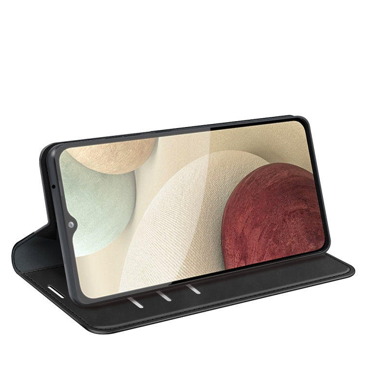 For Samsung Glaxy A22 4G Retro-skin Business Magnetic Suction Leather Case with Holder & Card Slots & Wallet