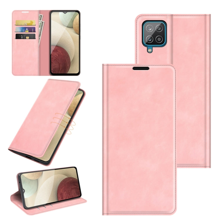 For Samsung Glaxy A22 4G Retro-skin Business Magnetic Suction Leather Case with Holder & Card Slots & Wallet