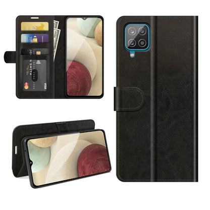 For Samsung Glaxy A22 4G R64 Texture Single Horizontal Flip Protective Case with Holder & Card Slots & Wallet& Photo Frame