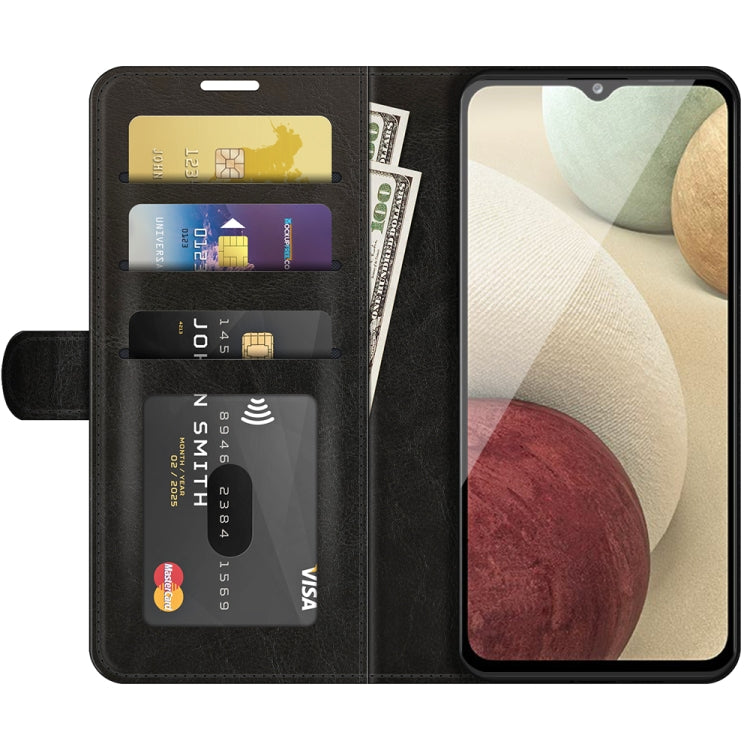 For Samsung Glaxy A22 4G R64 Texture Single Horizontal Flip Protective Case with Holder & Card Slots & Wallet& Photo Frame