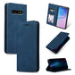 Retro Skin Feel Business Magnetic Horizontal Flip Leather Case for Samsung Galaxy S10三星