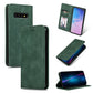 Retro Skin Feel Business Magnetic Horizontal Flip Leather Case for Samsung Galaxy S10三星