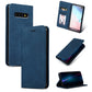 Retro Skin Feel Business Magnetic Horizontal Flip Leather Case for Samsung Galaxy S10 Plus