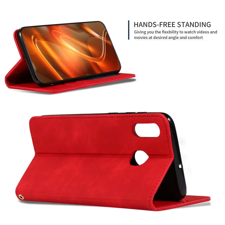 Retro Skin Feel Business Magnetic Horizontal Flip Leather Case for Samsung Galaxy A20 & A30