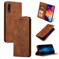 Retro Skin Feel Business Magnetic Horizontal Flip Leather Case for Samsung Galaxy A50三星