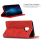 Retro Skin Feel Business Magnetic Horizontal Flip Leather Case for Samsung Galaxy A8 Plus 2018三星