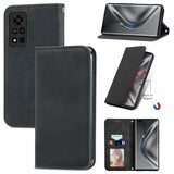 Retro Skin Feel Business Magnetic Horizontal Flip Leather Case with Holder & Card Slots & Wallet & Photo Frame
