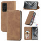 Retro Skin Feel Business Magnetic Horizontal Flip Leather Case with Holder & Card Slots & Wallet & Photo Frame