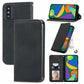 Retro Skin Feel Business Magnetic Horizontal Flip Leather Case with Holder & Card Slots & Wallet & Photo Frame