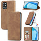 Retro Skin Feel Business Magnetic Horizontal Flip Leather Case with Holder & Card Slots & Wallet & Photo Frame