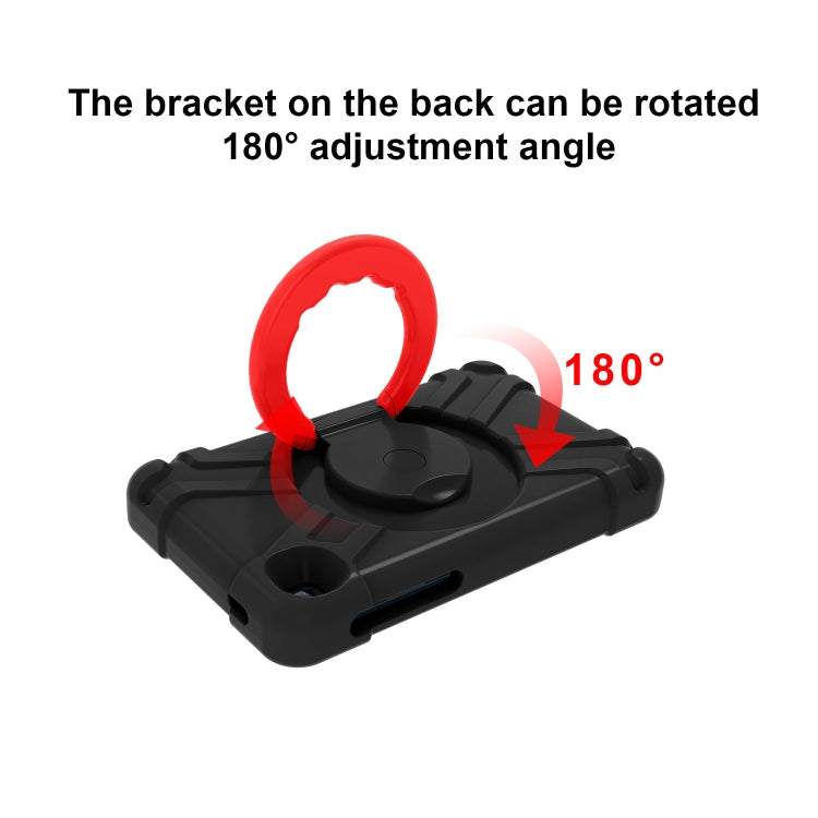 PC + Silicone Shockproof Combination Case with 360 Degree Rotating Holder & Handle