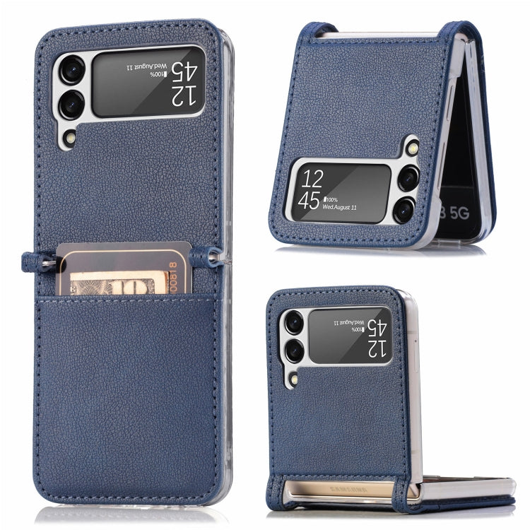 Litchi Pattern Folding Leather Shockproof Card All-inclusive Case