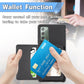 Carbon Fiber Magnetic Card Bag TPU+PU Shockproof Back Cover Case with Holder & Card Slot & Photo Frame