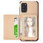 Carbon Fiber Magnetic Card Bag TPU+PU Shockproof Back Cover Case with Holder & Card Slot & Photo Frame