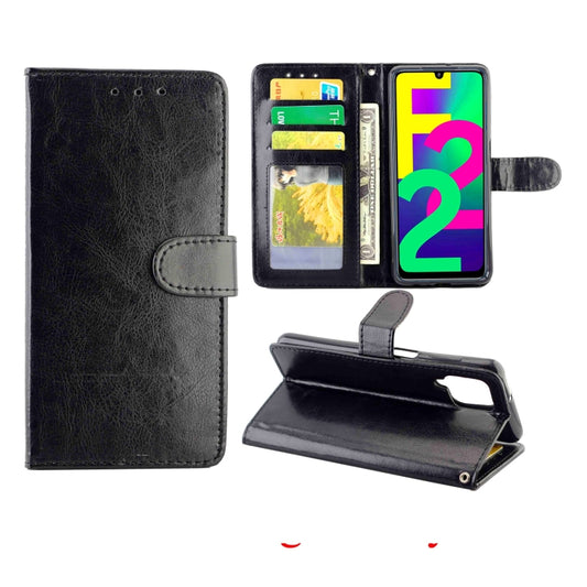 Crazy Horse Texture Leather Horizontal Flip Protective Case with Holder & Card Slots & Wallet & Photo Frame
