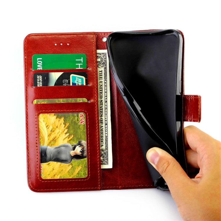 Crazy Horse Texture Leather Horizontal Flip Protective Case with Holder & Card Slots & Wallet & Photo Frame
