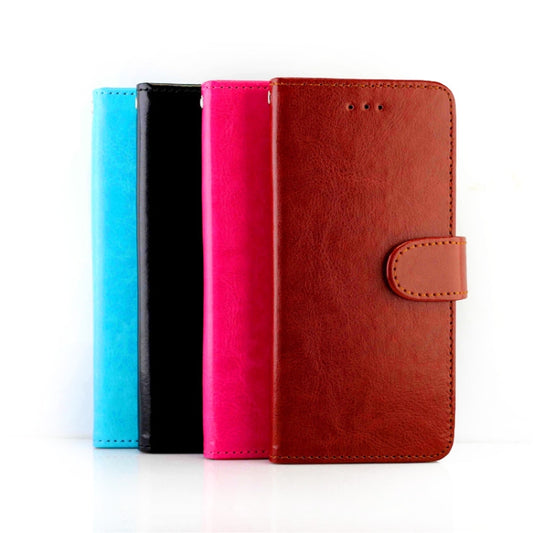 Crazy Horse Texture Leather Horizontal Flip Protective Case with Holder & Card Slots & Wallet & Photo Frame