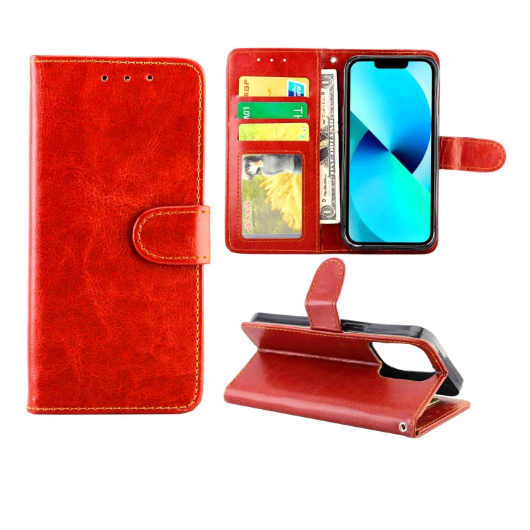 Crazy Horse Texture Leather Horizontal Flip Protective Case with Holder & Card Slots & Wallet & Photo Frame