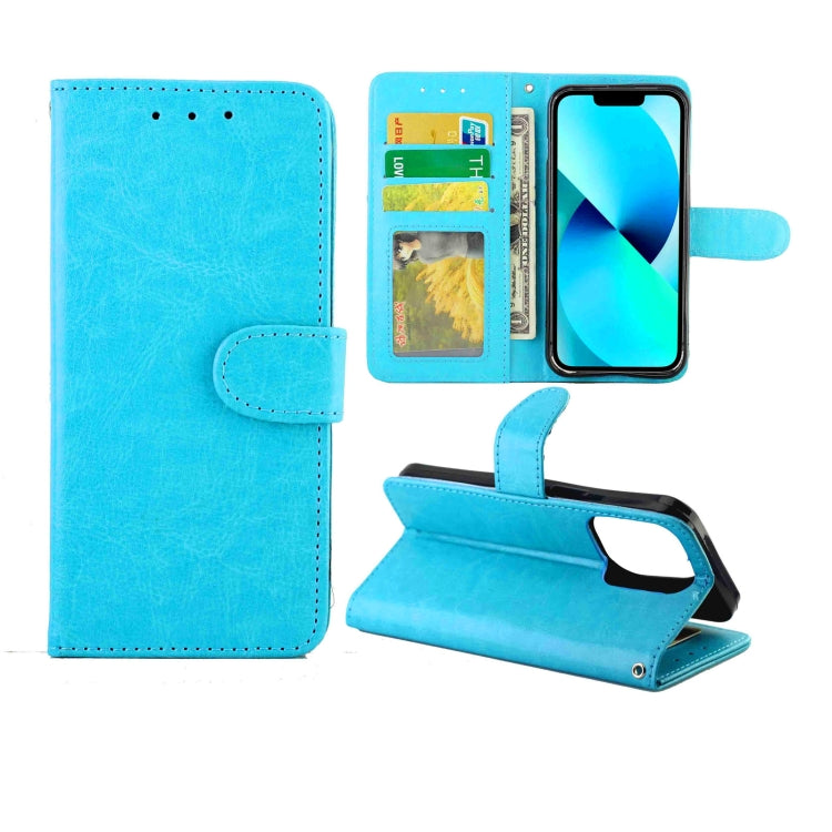 Crazy Horse Texture Leather Horizontal Flip Protective Case with Holder & Card Slots & Wallet & Photo Frame