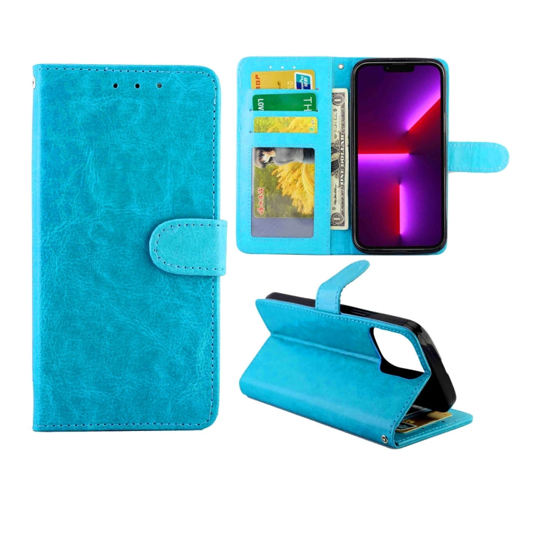 Crazy Horse Texture Leather Horizontal Flip Protective Case with Holder & Card Slots & Wallet & Photo Frame