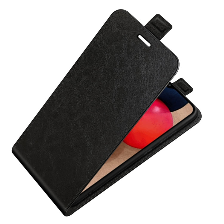 For Samsung Galaxy A03s 164mm EU Version R64 Texture Single Vertical Flip Leather Protective Case with Card Slots & Photo Frame